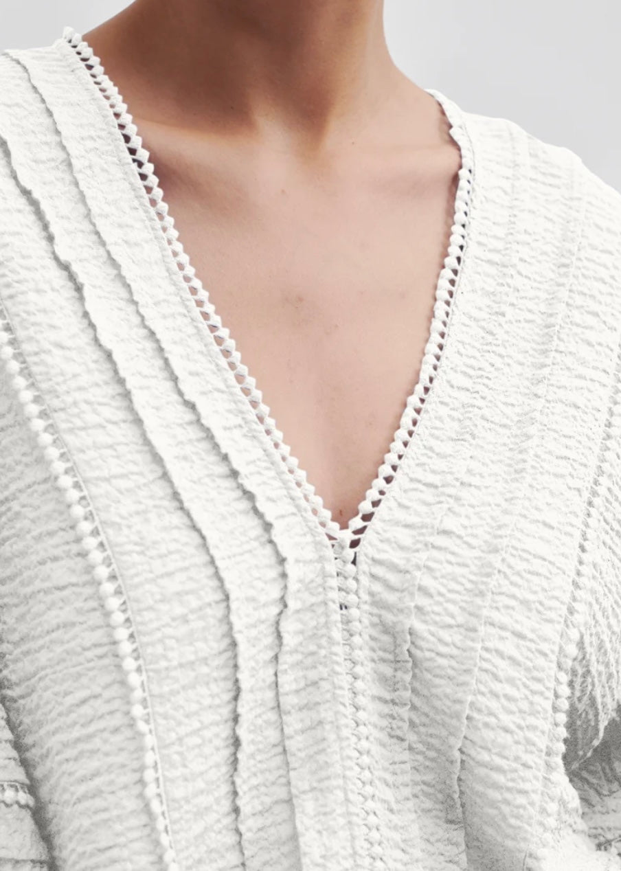 Mallani Blouse Snow White - Long sleeved blouses