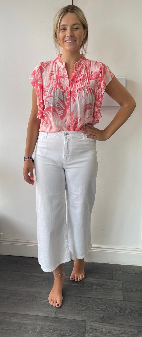EMME yarden white wide leg jeans