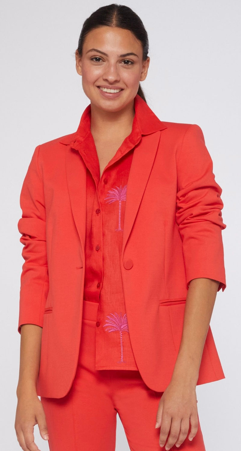 Hannah coral knit jacket