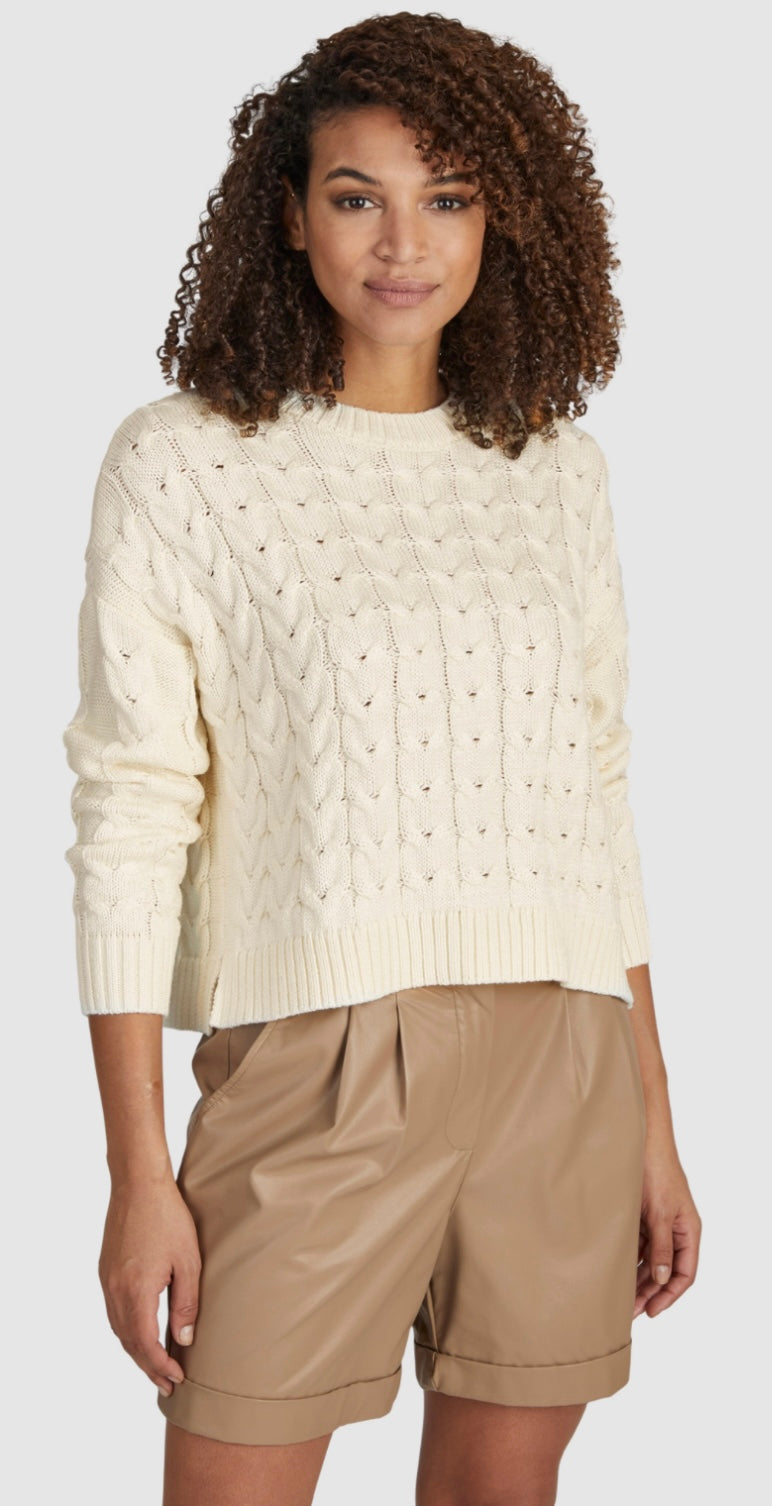 brook knit short cardigan