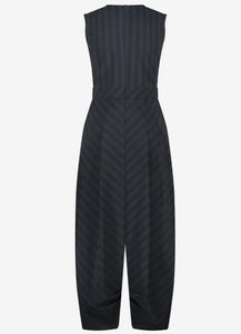Jackie Dress Technical Jersey
Dark Blue/black stripe