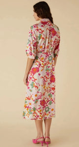 AEREO CREAM FLORAL PRINT DRESS