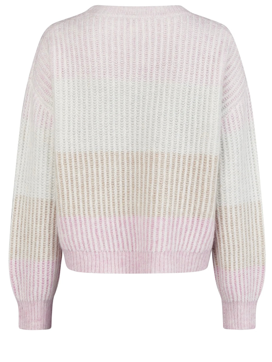 Sweater with ombre stripes