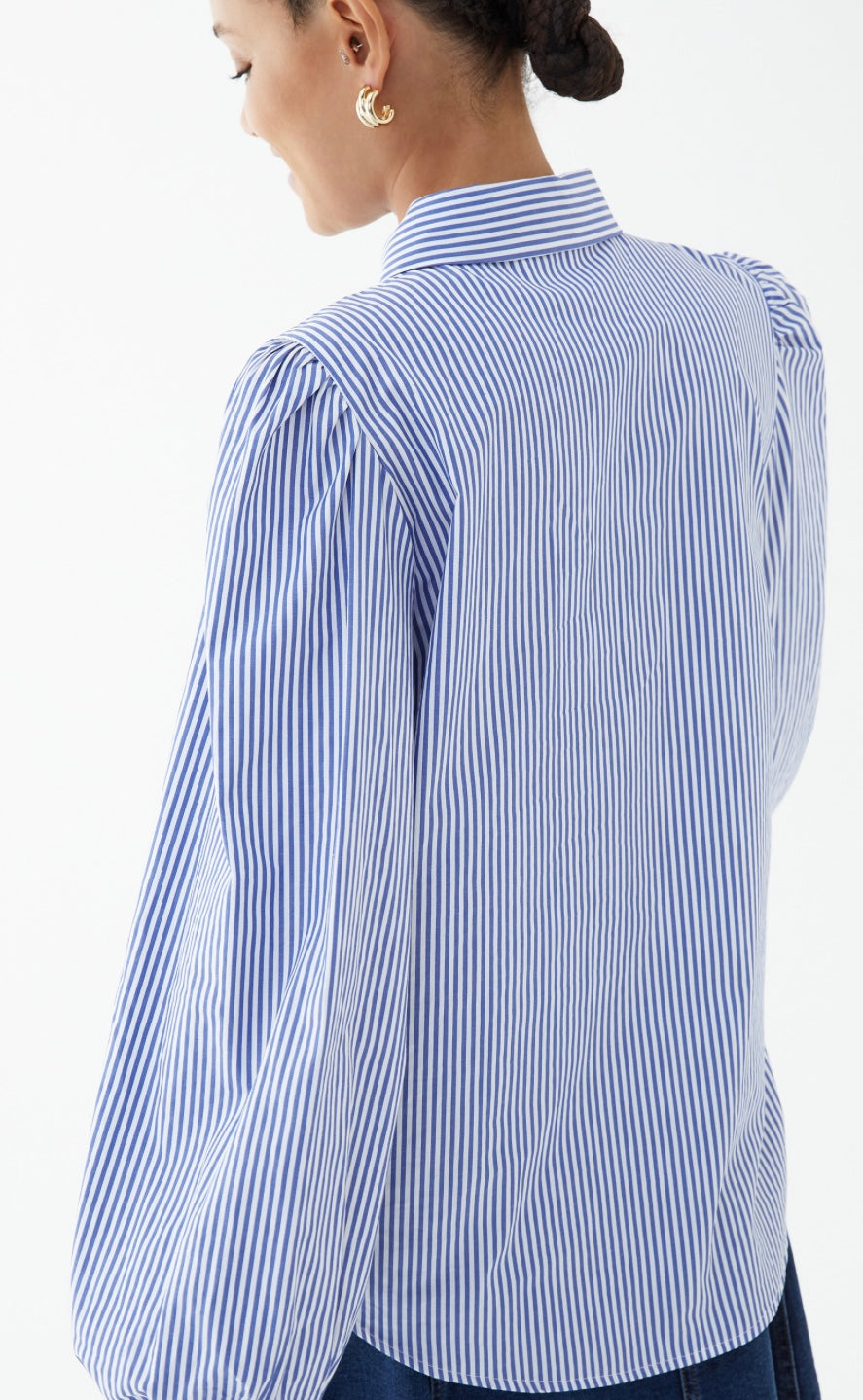 IBlues Pirata navy fine stripe shirt