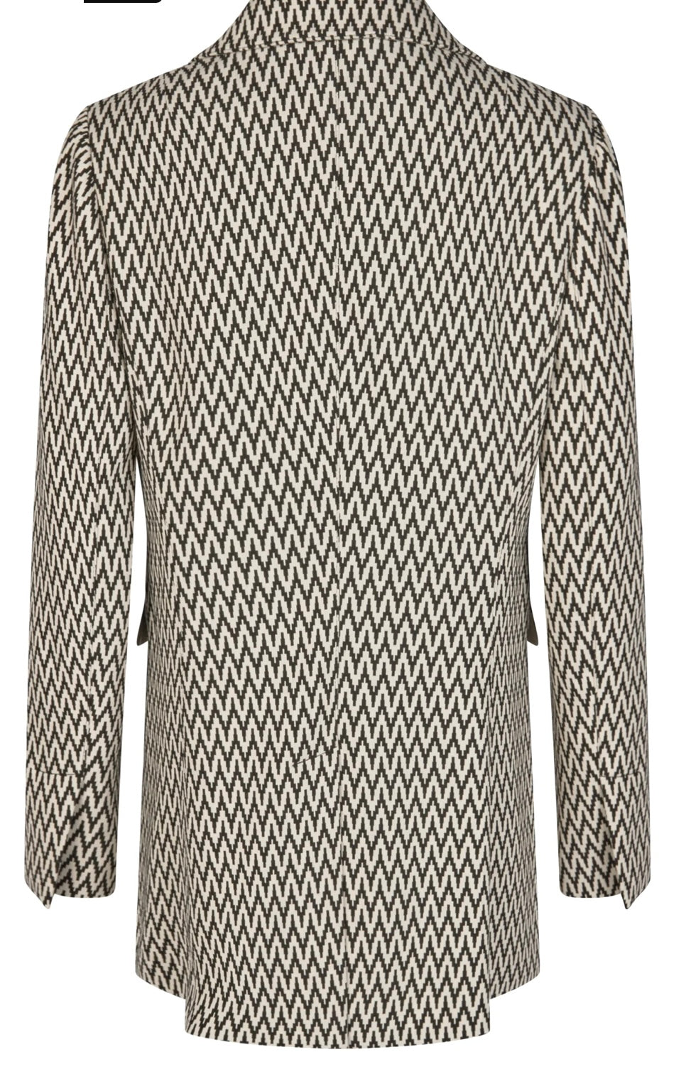Long blazer in zig-zag pattern