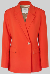 Evie Slit Blazer in poinciana