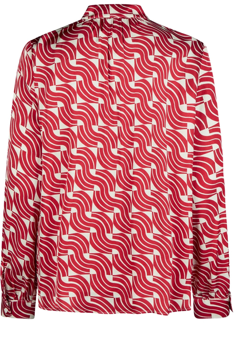 Blouse with geometric print