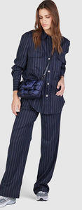 Pinstripe pants in viscose blend