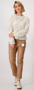 CHENILLE JUMPER
COLOR: Creamy beige