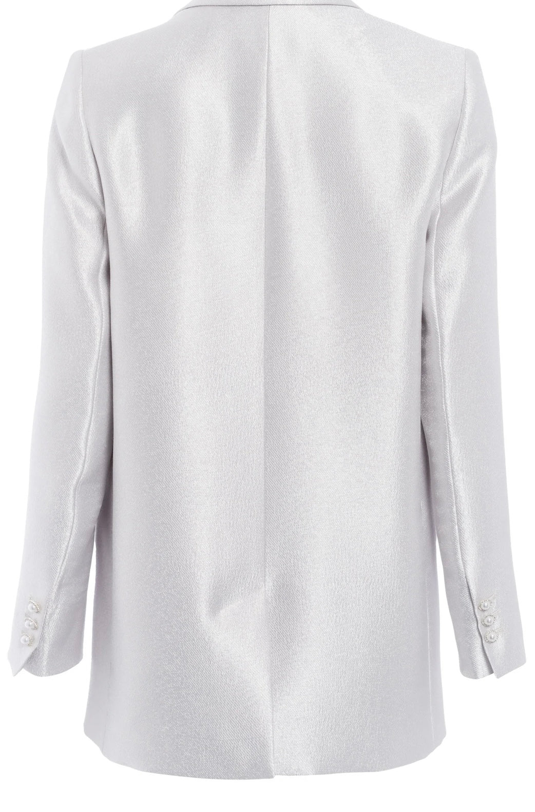 Blazer in silver brocade