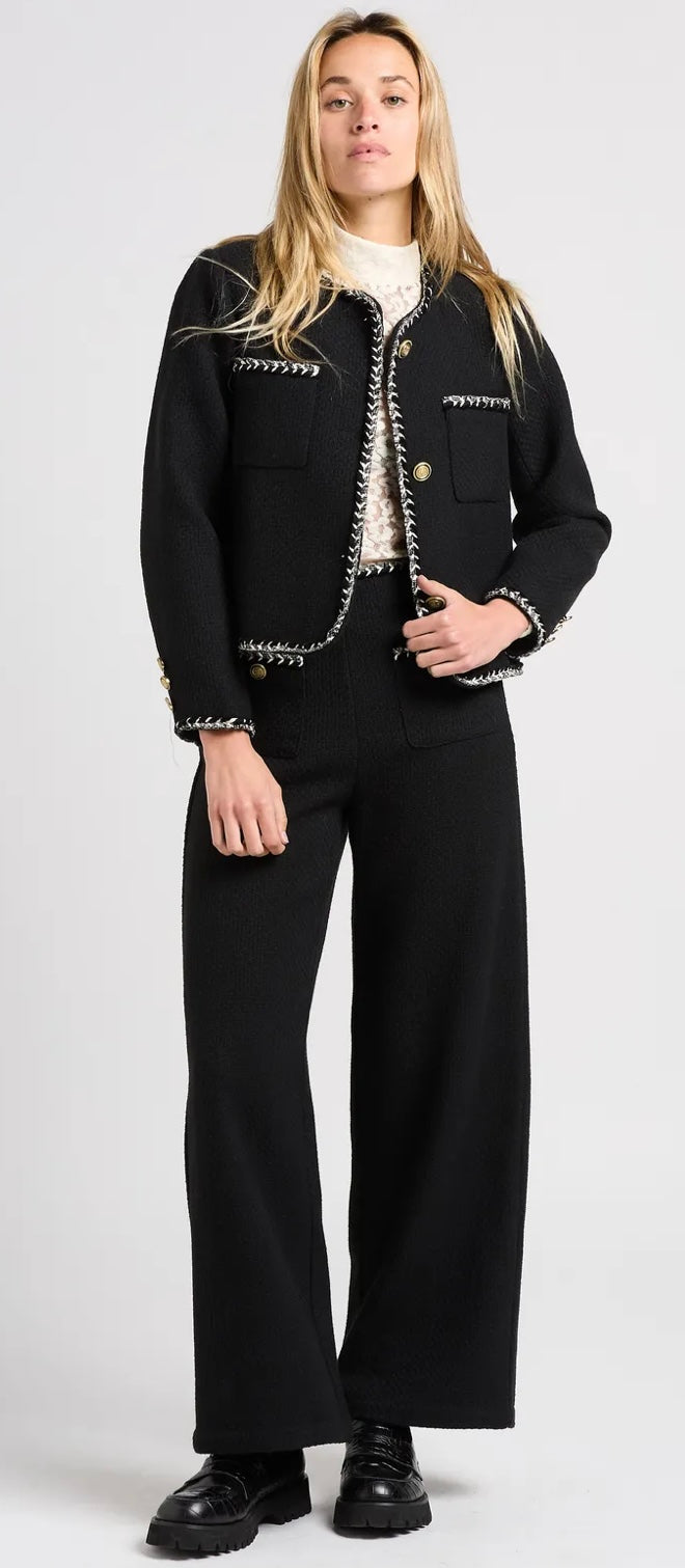 Suncoo DONNA - Black Round neck jacket