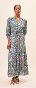 Robe Cosmos
Floral print long belted dress