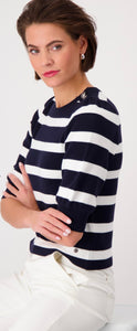 STRIPED KNITTED JUMPER
COLOR: Deep ocean stripes