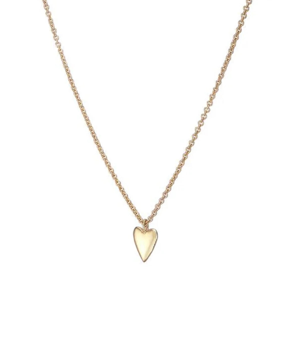 Gold Tiny Heart Necklace