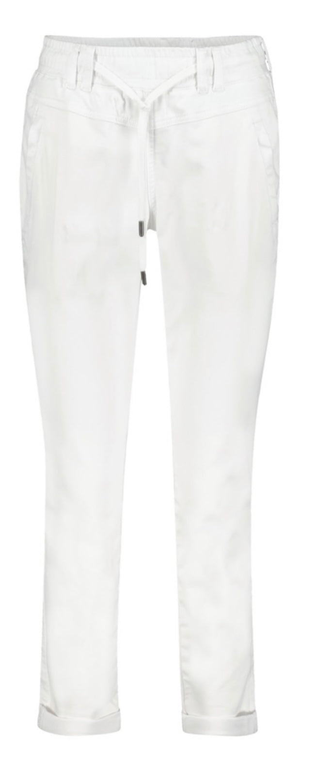 Tessy crop jog colour white