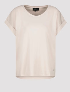 Warm sand basic tee shirt