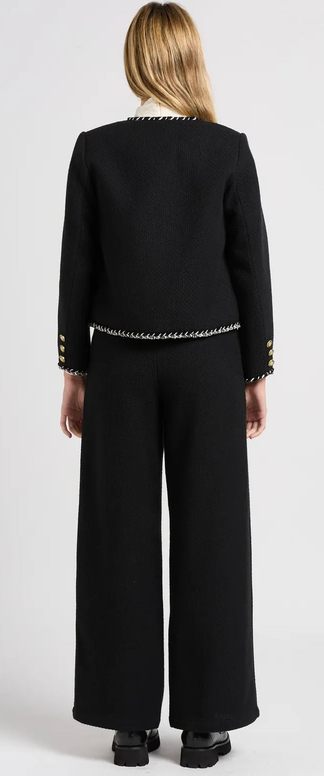 Suncoo DONNA - Black Round neck jacket