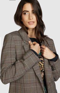 Blazer with classic check pattern