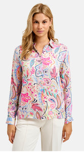 Paisley blouse with colourful print