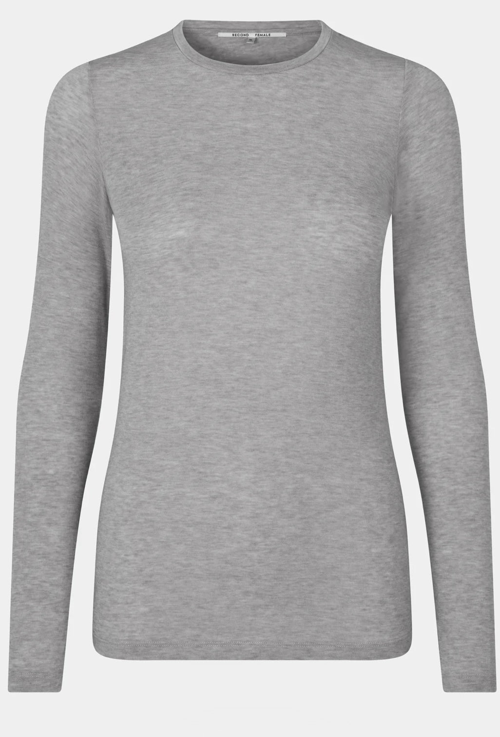 Matima O-Neck Tee Dark grey melange