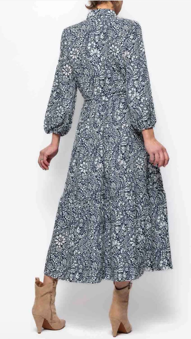 EMME LIMONE DRESS IN MIDNIGHT BLUE