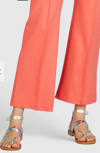Jersey trousers with a slightly flared hem