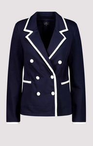 BLAZER WITH CONTRASTING STRIPES
COLOR: Deep ocean