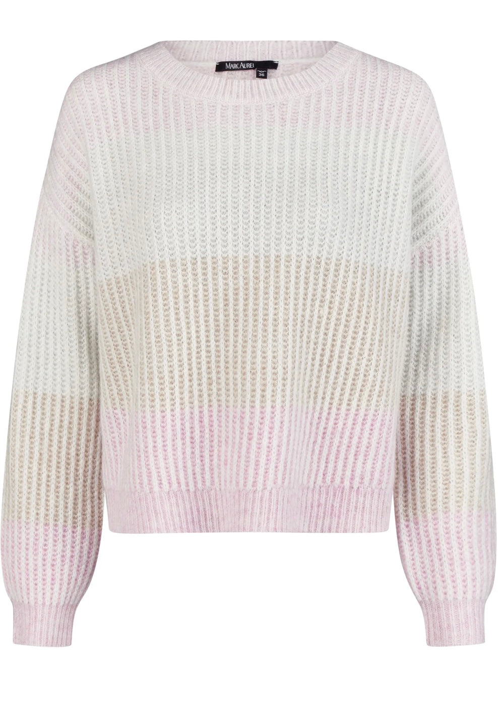 Sweater with ombre stripes
