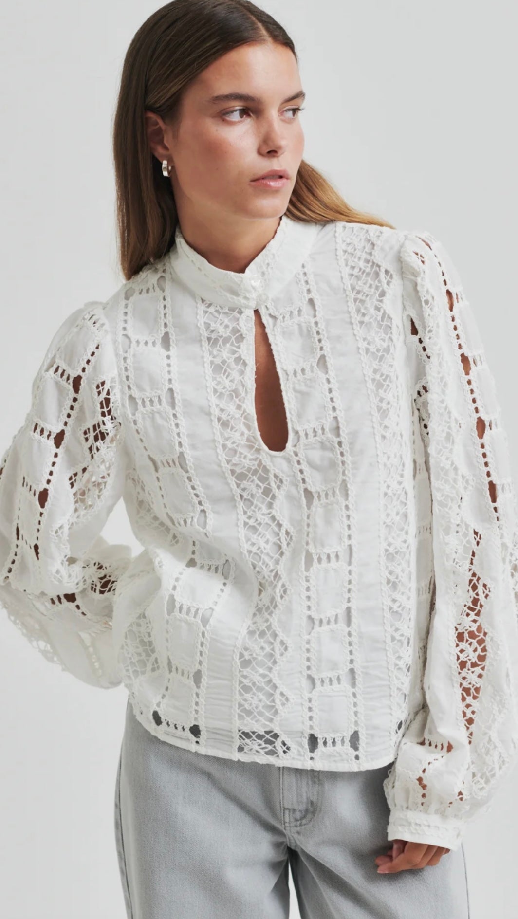 Milina Blouse in coconut milk