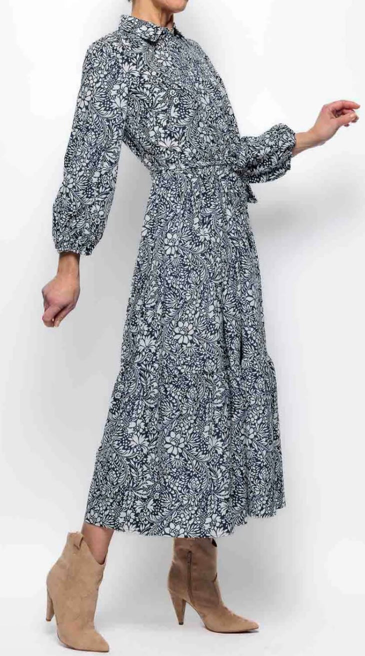 EMME LIMONE DRESS IN MIDNIGHT BLUE