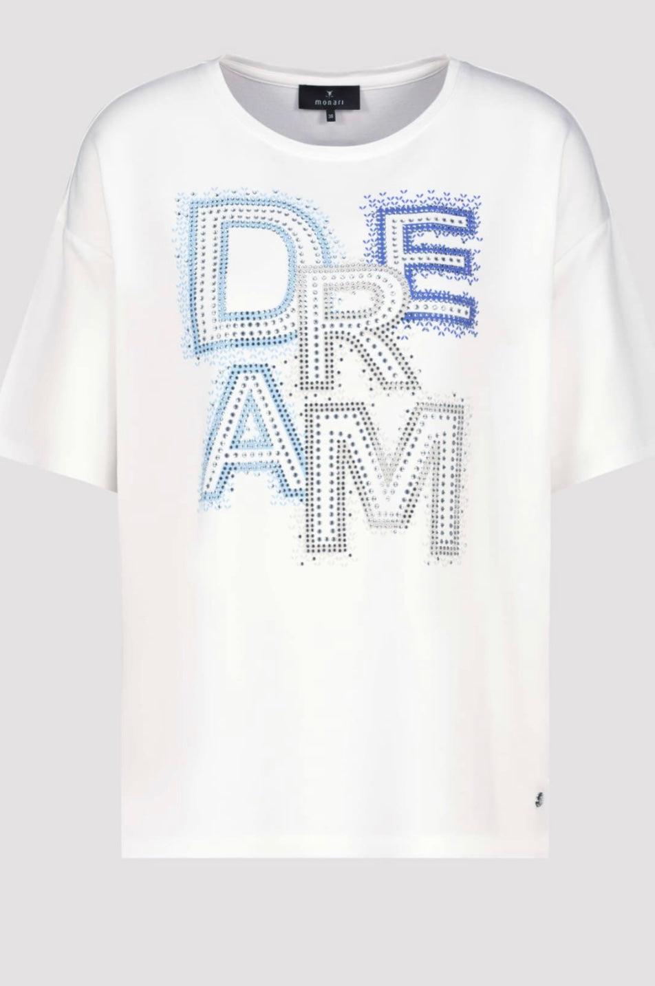 T-SHIRT WITH SCRIPT
COLOR: Off-white