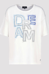 T-SHIRT WITH SCRIPT
COLOR: Off-white