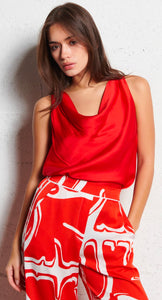 LAVI - Red Satin top