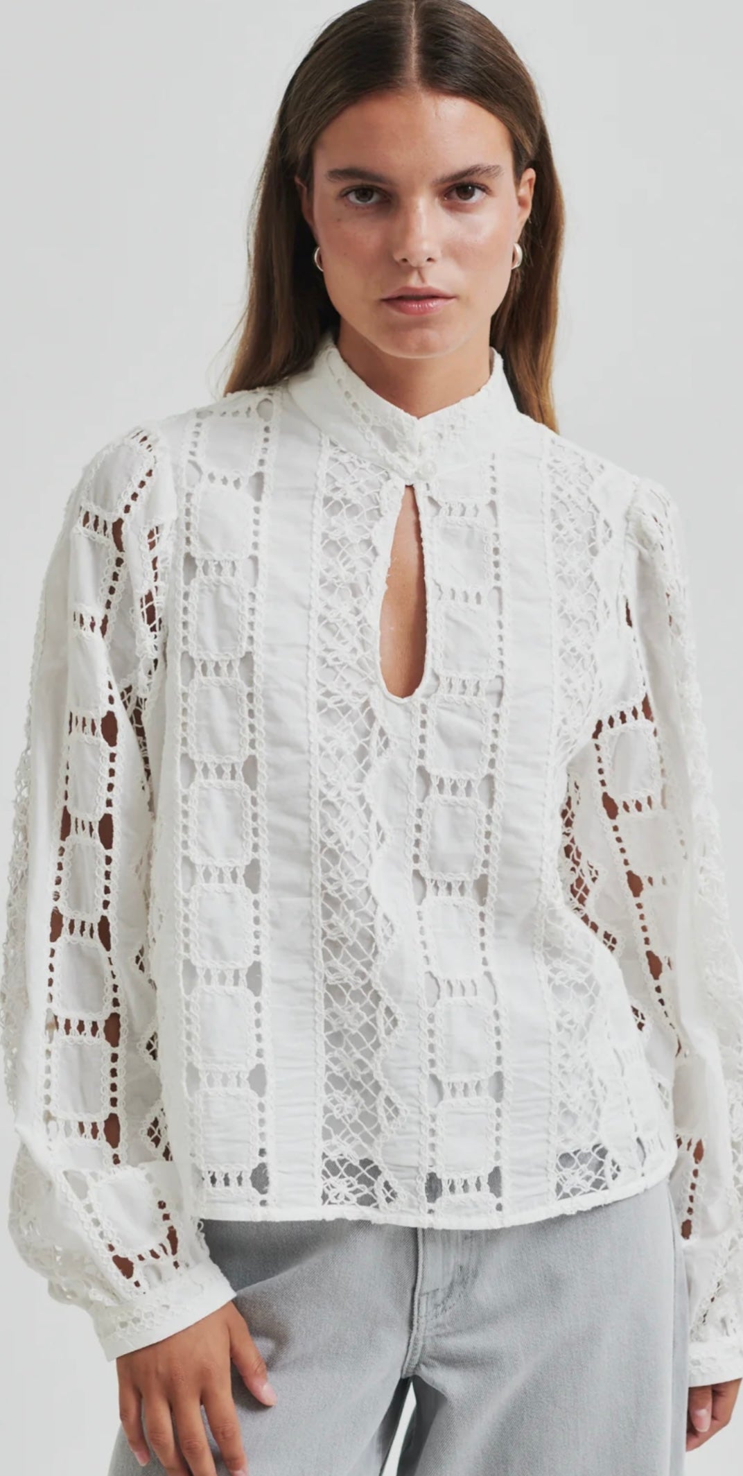 Milina Blouse in coconut milk