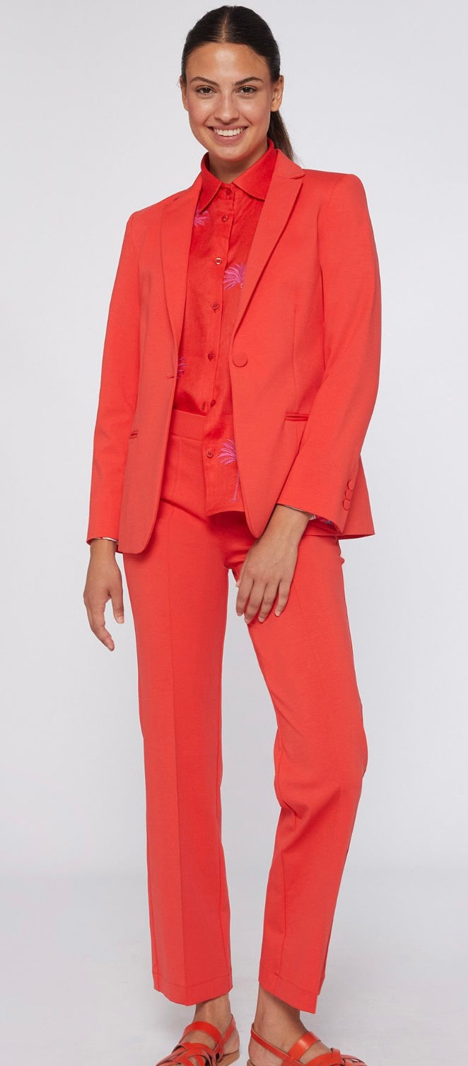 Hannah coral knit jacket