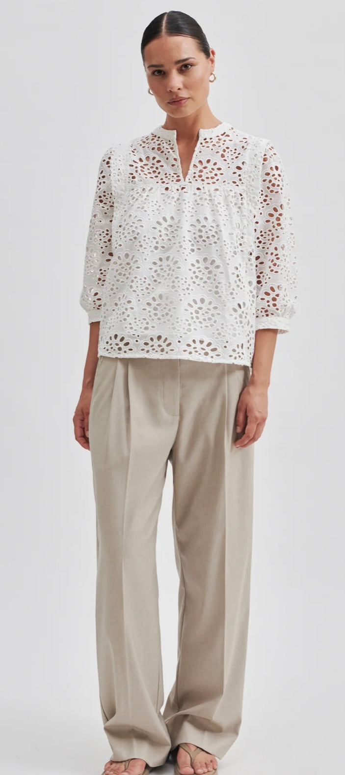 Stefanie Blouse in white