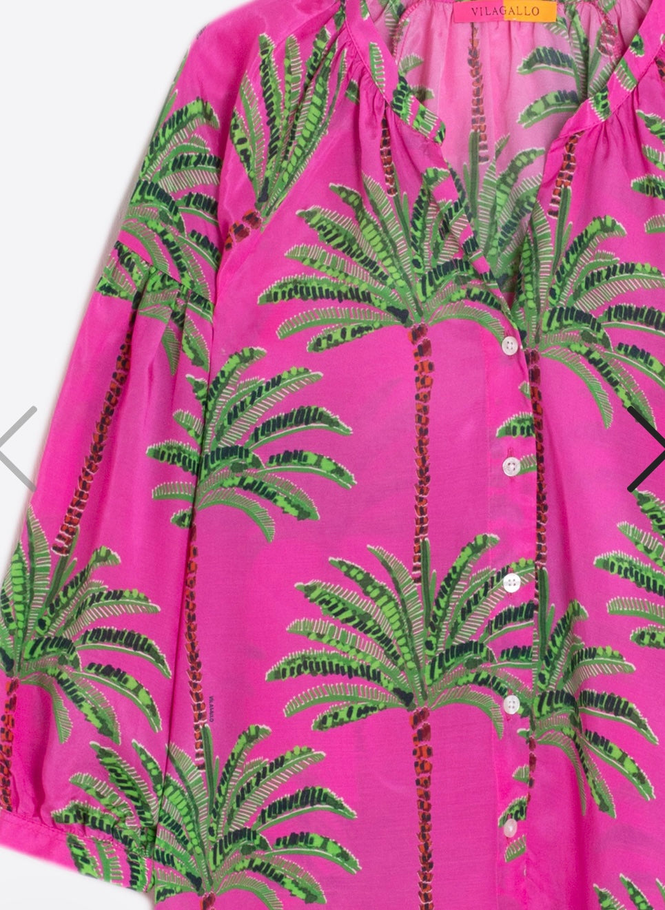 SHIRT MABEL PINK PALM TREE