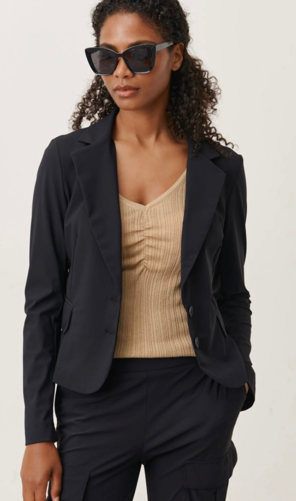 Atina Blazer Technical Jersey
Black