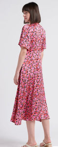 Suncoo Robe Cedia
Floral print satin mini dress