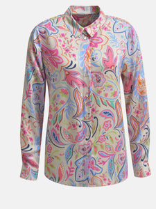 Paisley blouse with colourful print