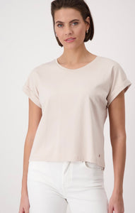 Warm sand basic tee shirt