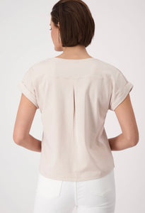 Warm sand basic tee shirt