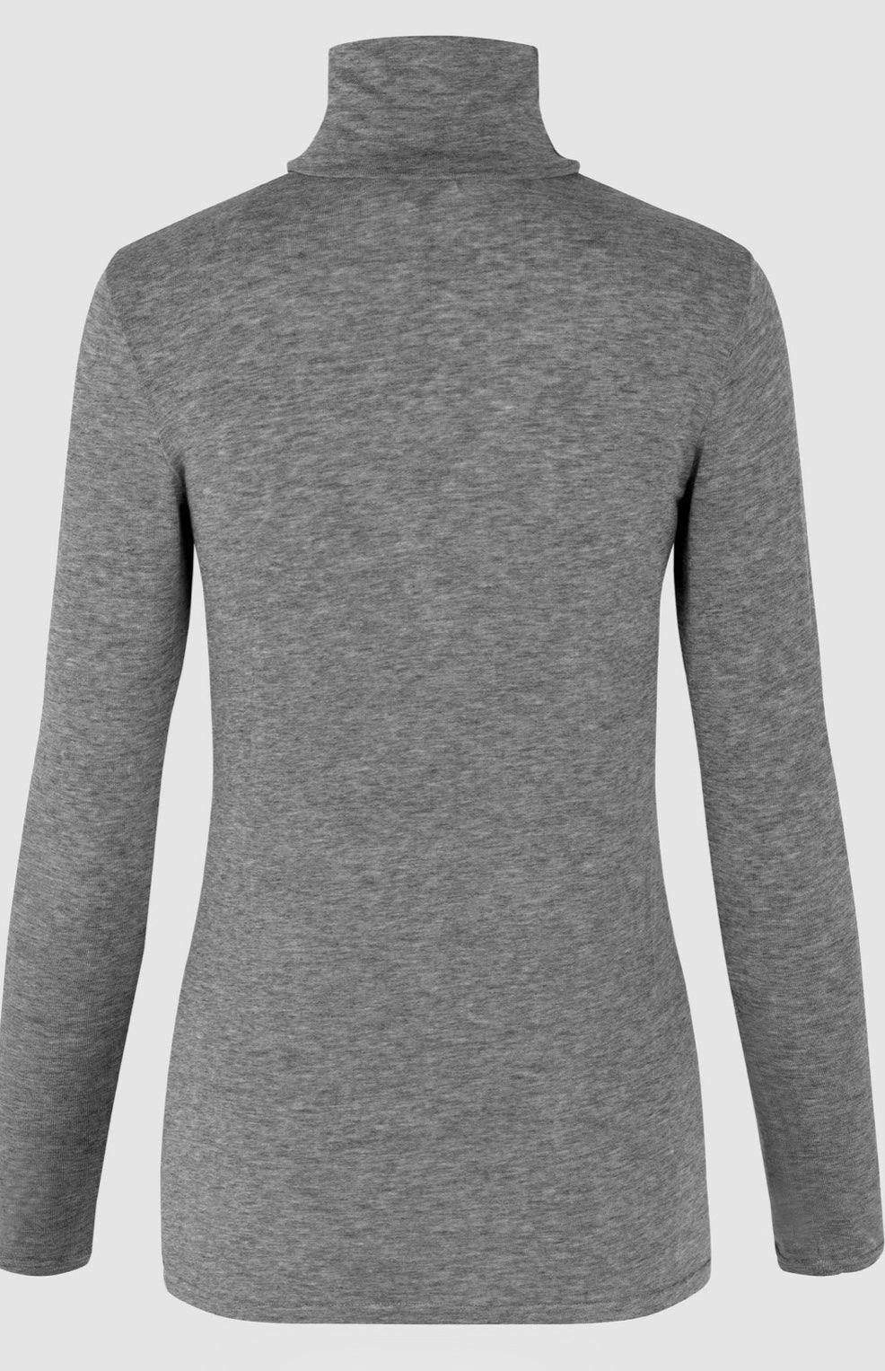 Matima T-Neck Tee in grey melange