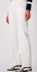 TROUSERS WITH CHAINS AT WAISTBAND
COLOR: Off-white