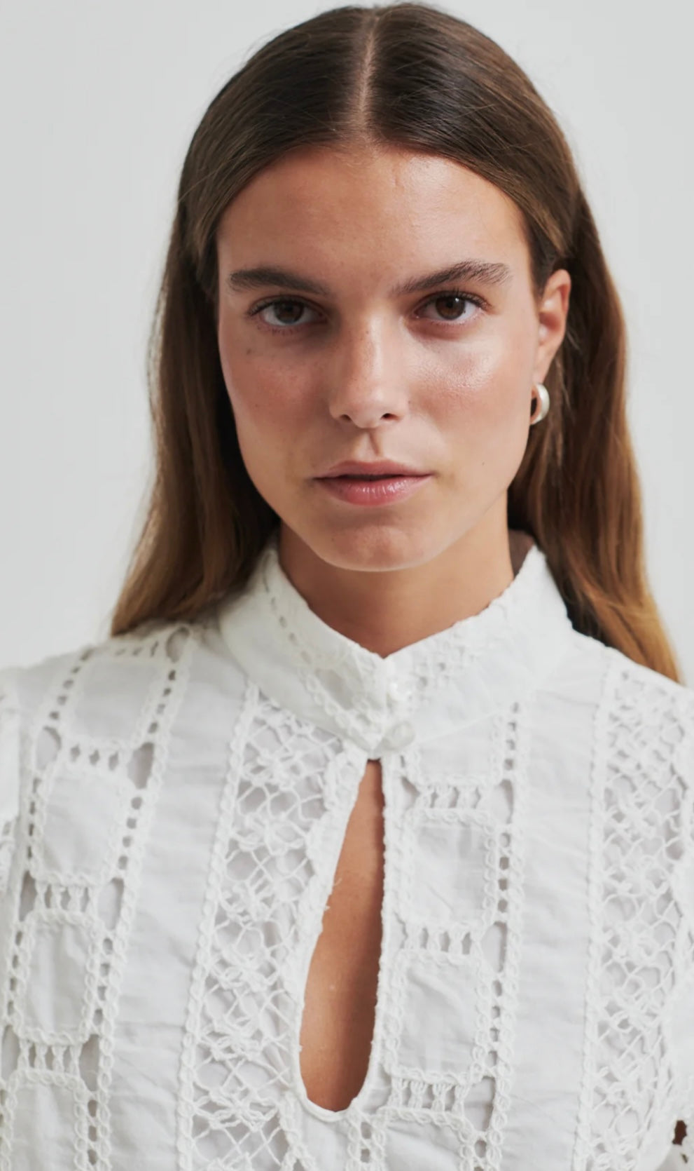 Milina Blouse in coconut milk