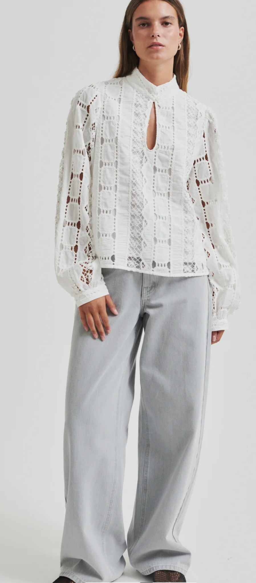 Milina Blouse in coconut milk