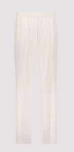 TROUSERS WITH SCRIPT WAISTBAND
COLOR: Creamy beige