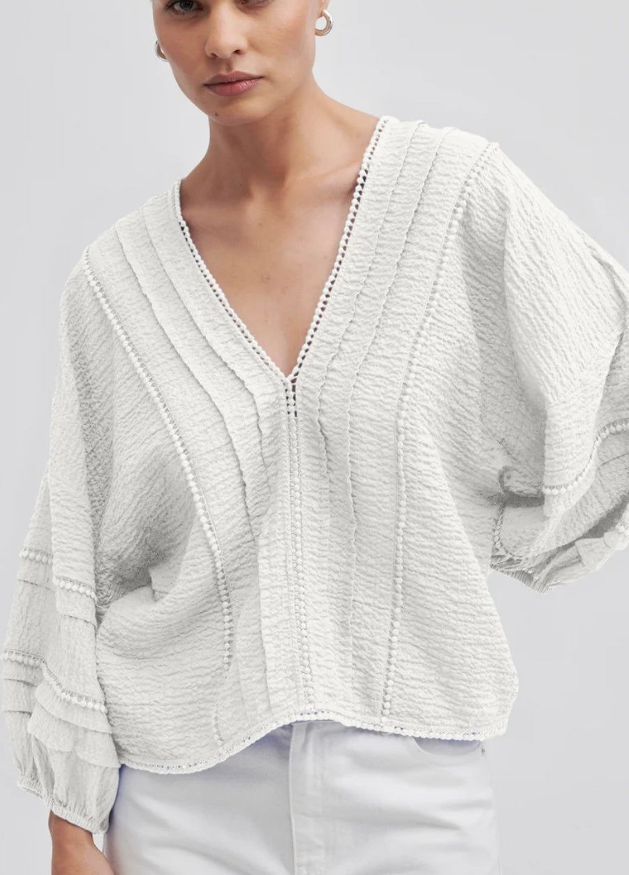 Mallani Blouse Snow White - Long sleeved blouses