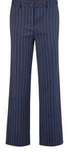 Pinstripe pants in viscose blend