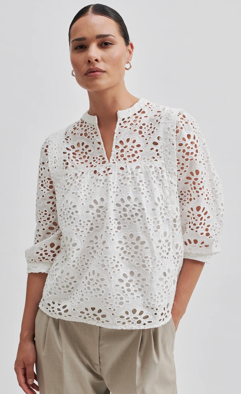 Stefanie Blouse in white